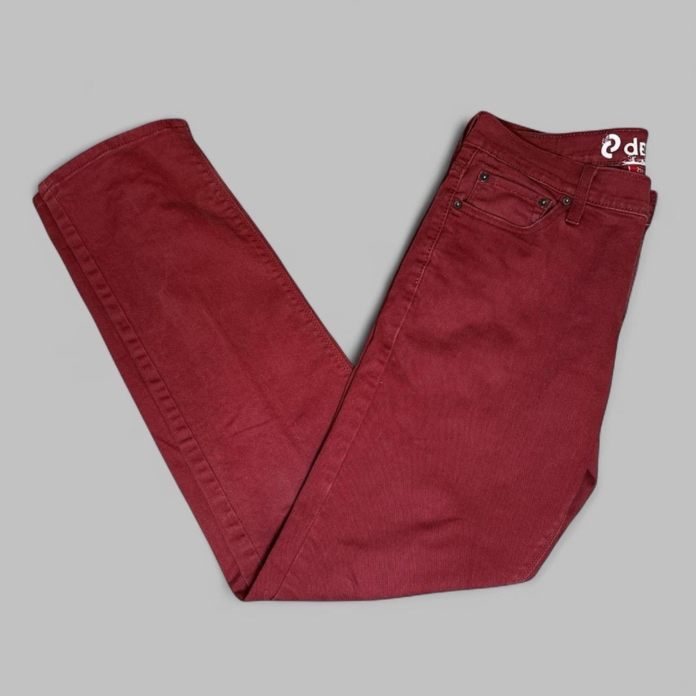 Levi's Denzien Men's Slim Jeans Red Burgundy Sz 32